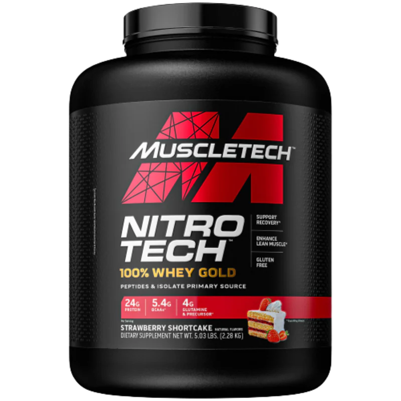 NITROTECH WHEY GOLD 5.03LBS 69 SERVINGS BY MUSCLETECH