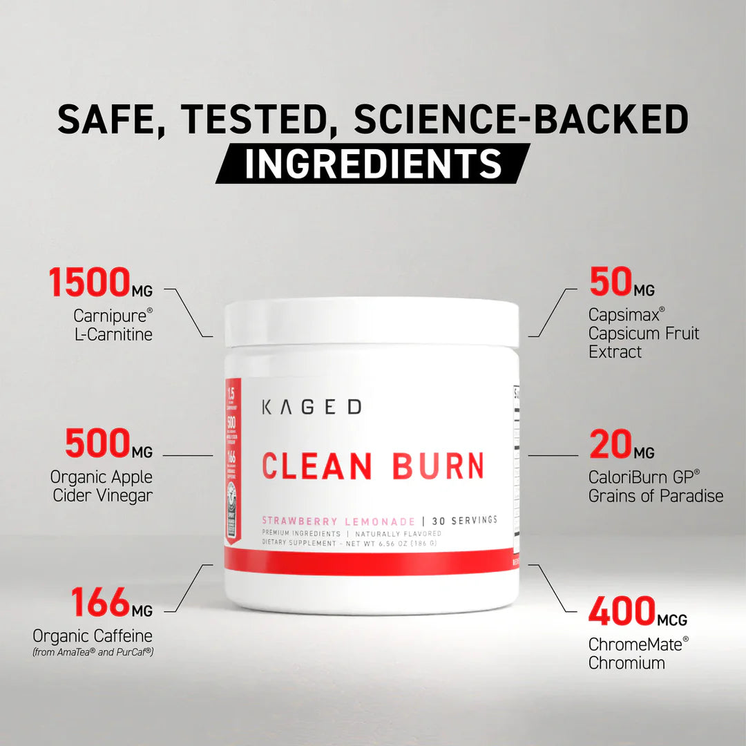 CLEAN BURN POWDER 30 SERVINGS BY KAGED