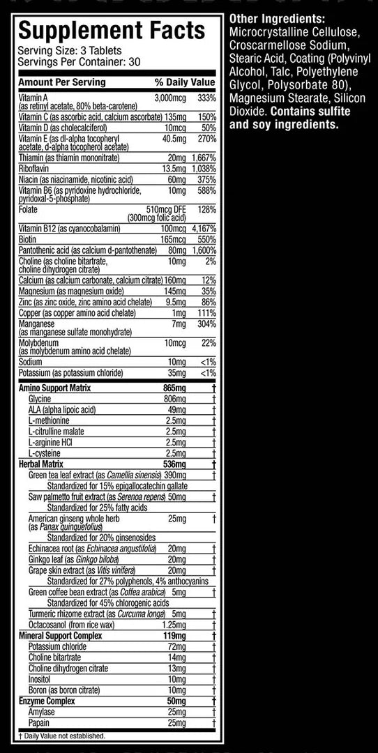 PLATINUM MULTIVITAMINS BY MUSCLETECH 90 CAPS